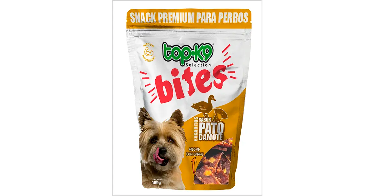 Bites Top K9 – Snacks suaves, funcionales y llenos de sabor