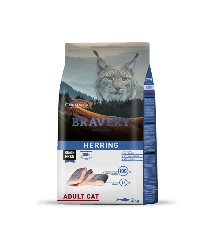 🐟 BRAVERY HERRING ADULT CAT 2kg