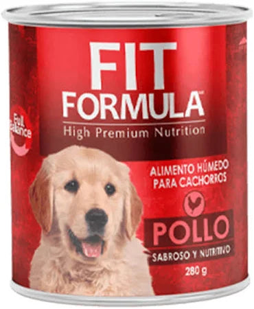 Lata Fit Cachorro Pollo – Nutrición completa y sabrosa para los más pequeños
