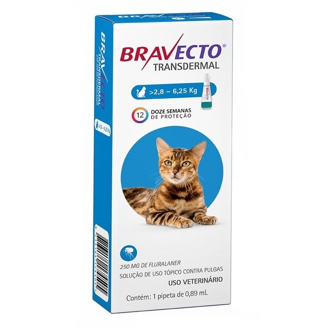 Bravecto Gato 2,8KG A 6,25KG