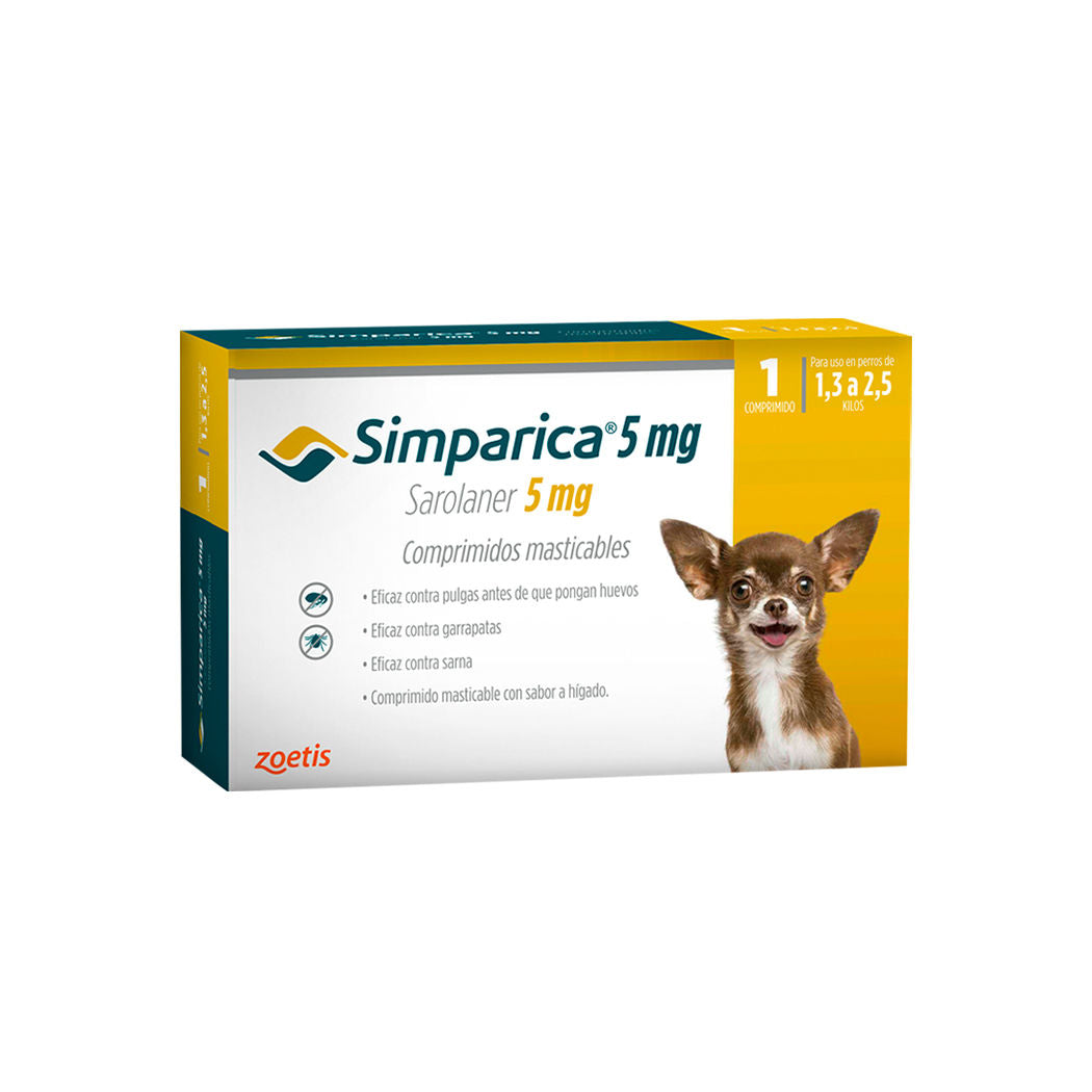 Simparica Perro 1,3KG A 2,5KG