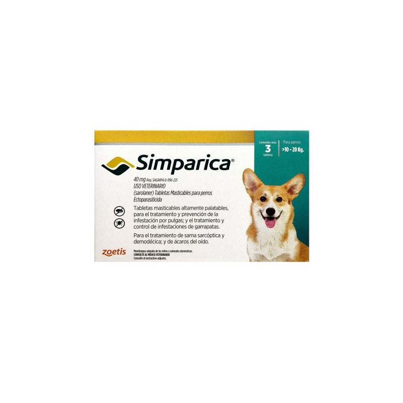 Simparica Perro 10KG A 20KG