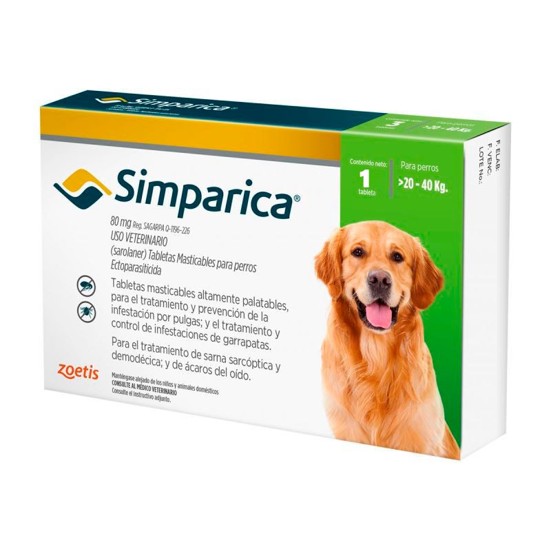 Simparica Perro 20KG A 40KG