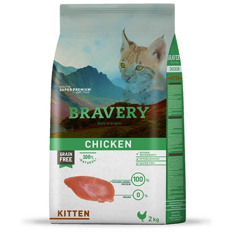 Bravery Chicken Kitten 2kg