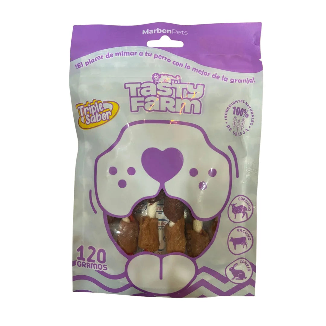 Tasty Farm Triple Sabor cordero vacuno conejo