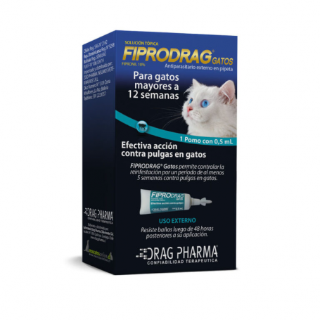 🐱 Fiprodrag Gato – Protección efectiva contra pulgas y garrapatas