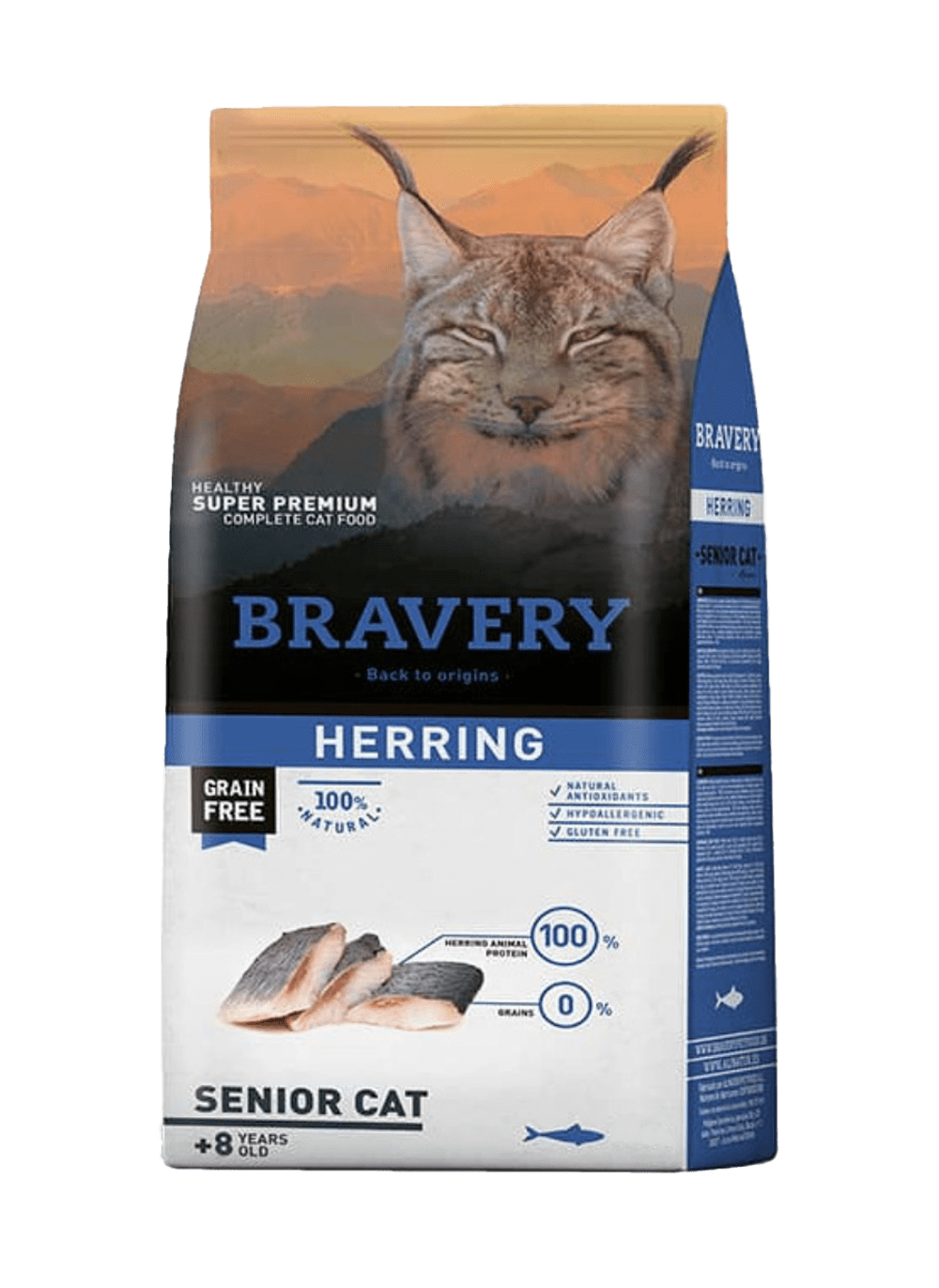 🐟 BRAVERY HERRING SENIOR CAT 2kg